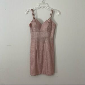 The Dancing Queen Blush Pink Cocktail Dress Sequin Homecoming Formal Size Small‎